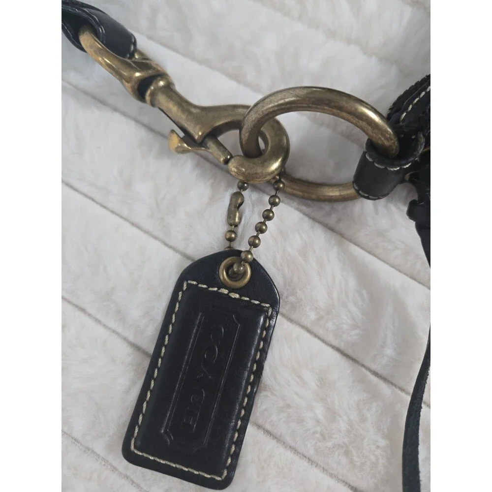 Rare Vintage Coach Heritage Web Leather Sling Bag-Black